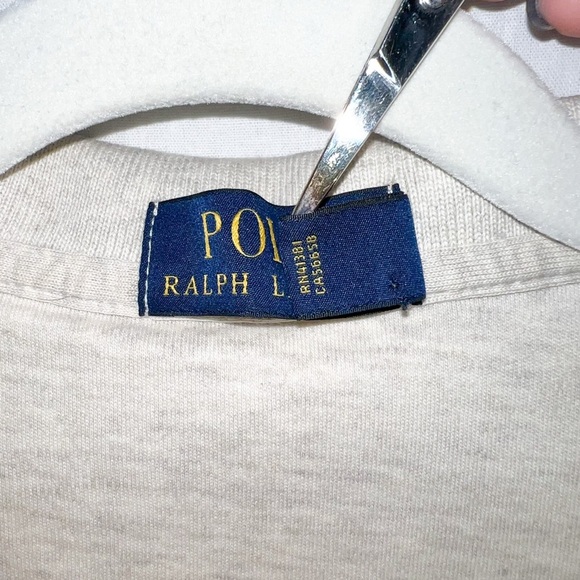 Polo Ralph Lauren Mens Heather Cream Soft Cotton Polo, XL - Picture 7 of 10